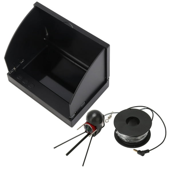 Cámara De Pesca Submarina, Cámara Portátil Buscador De Peces HD 1000 TVL Cámara LED Infrarroja Impermeable Con Monitor LCD De 4,3 Pulgadas, Gran Angular De