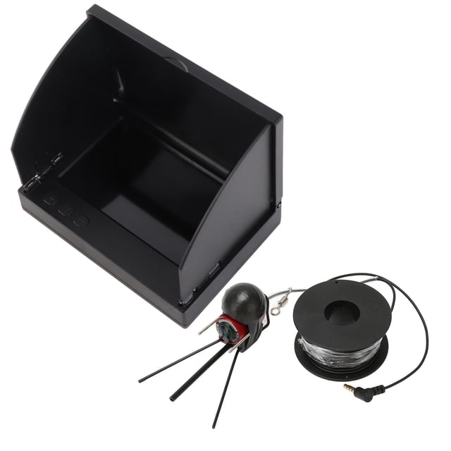 Cámara de Pesca submarina tn Hd de 4,3 Pulgadas, Buscador de Peces Impermeable IP68 con 12 Luces de Visión Nocturna, Gran Angular de 195 Grados, Batería de