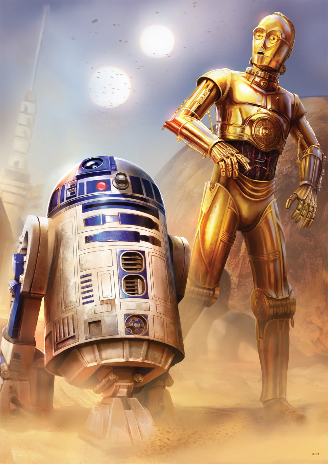 Buffalo Games 300-Piece Star Wars Droids at Tatooine Interlocking Jigsaw Puzzle