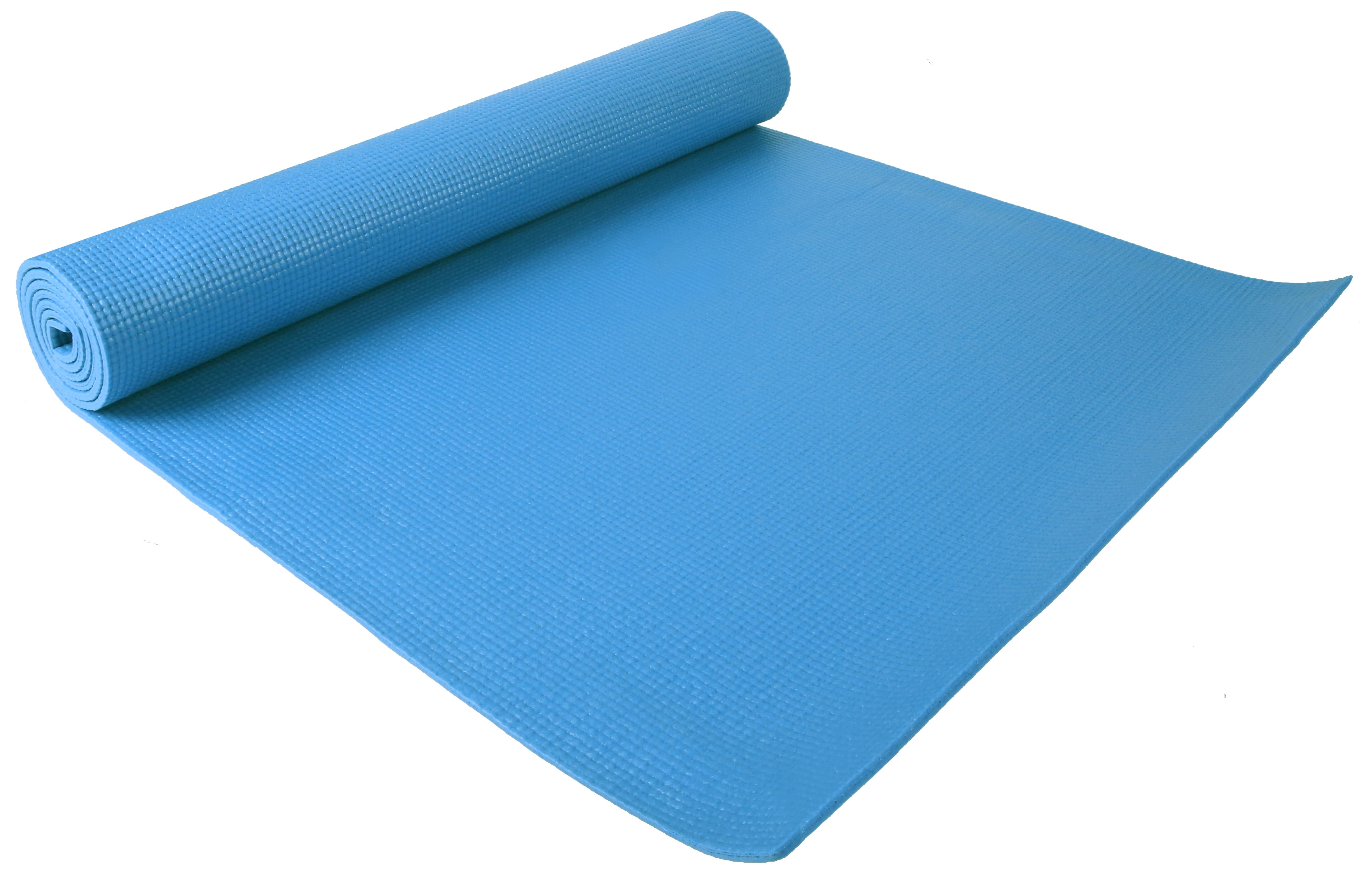 All Purpose 1/4-Inch High Density Anti-Tear Exercise Yoga Mat with Carrying Strap, Multiple Colors