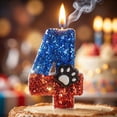 thumbnail image 6 of Birthday Number Candle, Party Festival Cake Decoration Candle for Baking Cake Topper for Celebration Event Dessert Table Blue, 6 of 6