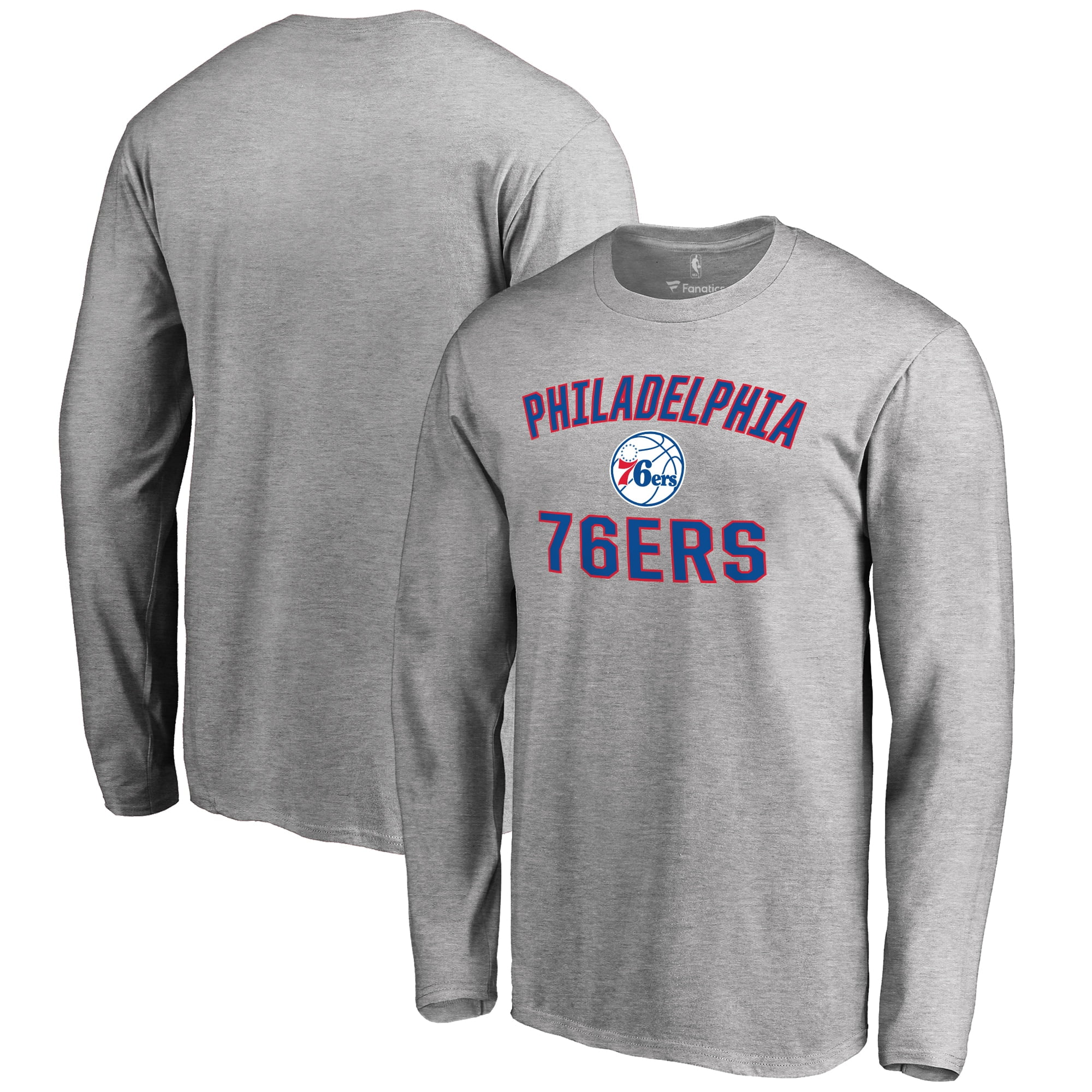 Philadelphia 76ers Victory Arch Long Sleeve T-Shirt - Ash - Walmart.com - Walmart.com