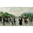 thumbnail image 2 of Paul Fischer 24x15 Gold Ornate Framed and Double Matted Museum Art Print Titled - What's Going on in Copenhagen (1899), 2 of 4