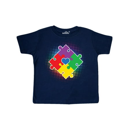 

Inktastic Autism Awareness Puzzle Piece Gift Toddler Boy or Toddler Girl T-Shirt