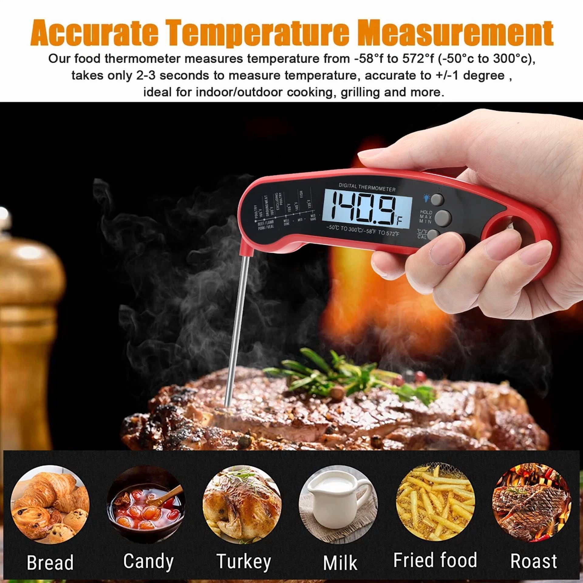 Digital Meat Thermometer Instant Read For Kitchen Food Cooking Bbq Grilling Us
