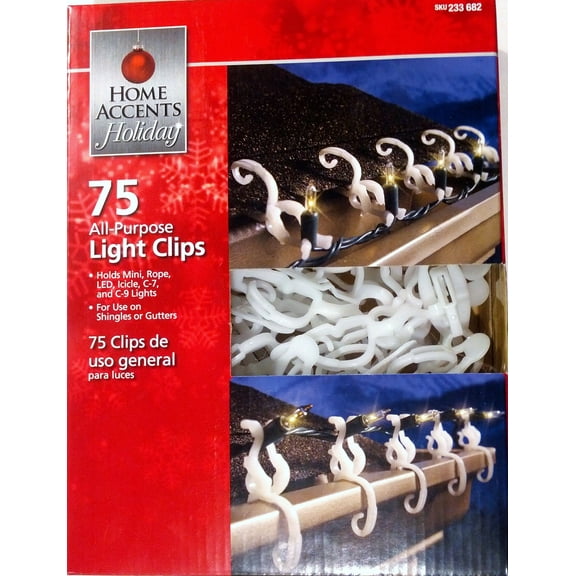 Home Accents Holiday 80195 Universal Shingle/Gutter Clip