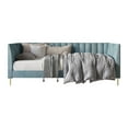 thumbnail image 3 of Home Design Delano Twin Upholstered Daybed, Vertical-Channel Tufted Daybed for Adult, Blue, Easy Assembly, 3 of 5