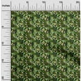 thumbnail image 2 of oneOone Georgette Viscose Forest Green Fabric Geometric Sewing Material Print Fabric By The Yard 42 Inch Wide, 2 of 4
