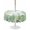 Ivory, variant on Outdoor Tablecloth with Umbrella Hole for Patio/Picnic/Party/Camping, Summer Botanical Waterproof Table Cloth Round Cover Washable, Green Tropical Palm Trees Wooden Grey (Dia 54")