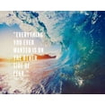 thumbnail image 2 of ArtsyQuotes 14x12 White Modern Wood Framed Museum Art Print Titled - George Addair Quote: Everything You Ever Wanted, 2 of 4