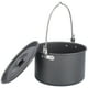 thumbnail image 4 of Outdoor Camping Pot Portable Aluminum Alloy Bonfire Hanging Pot with Lid Storage Bag for 6?8 People, 4 of 8