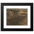 thumbnail image 2 of Adolf Hölzel 14x12 Black Modern Framed Museum Art Print Titled - Dachau Landscape with White Rock (1900), 2 of 5