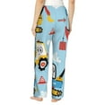 thumbnail image 3 of Xecao Building Truck Women's Straight Lounge Pajama Pants: The Epitome of Relaxed Sleepwear, 3 of 9