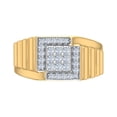thumbnail image 3 of 1/2 Carat Men's Diamond Wedding Band Ring in 14K Yellow Gold (Ring Size 13.5) (I1-I2 Clarity), 3 of 4