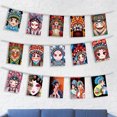 thumbnail image 4 of Poliéster Beijing Opera Máscara Decoración Banderas Dibujos animados coloridos para habitaciones de hotel (C), 4 of 6