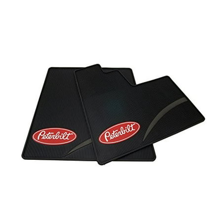 Peterbilt Motors OEM Sleeper Cab Logo Ribbed Semi Truck Vinyl Rubber Floor Mats