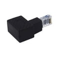 thumbnail image 4 of HUGFEGWE 2 Pack Rallonge Réseau RJ45, Angle Bas à 90 Degrés Ethernet LAN RJ45 Mâle à Femelle Adaptateur de Rallonge pour Cat5 Cat5e (RJ45 Duvet) CJ25311-4283, 4 of 5
