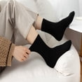 thumbnail image 2 of YITUMU 3 Pairs Women Wool Socks, Warm Wool Socks For Women, Women's Winter Thermal Socks, Womens Cozy Thick Socks, Christmas Gifts For Women Mom Wife Grandma, Size 5.5-8.5, Black, 2 of 9
