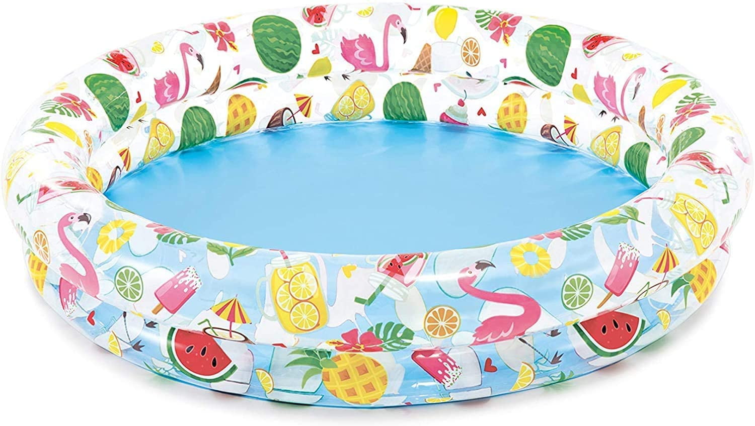 Intex Inflatable Stars Kiddie 2 Ring Circles Swimming Pool (48" X 10") [Assorted Styles