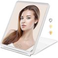 thumbnail image 1 of Makeup Mirror with LED Light,USB Rechargeable Travel Mirror(white,19.2*13*1.7CM), 1 of 4