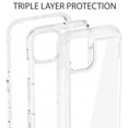 thumbnail image 4 of For Apple iPhone 12 Pro Max Pro 6.7 inch Transparent Defender Armor Hybrid Case Cover Clear, 4 of 6