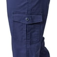 thumbnail image 4 of Lee Womens Solid 6 Pockets Cargo Capris 12 Ink blue, 4 of 5