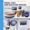 thumbnail image 4 of TidyUps Shelf Liner, Sandstone Petals, 10.75 x 6 in, Non-Slip Drawer and Cabinet Liner, 2 Pack, 4 of 8