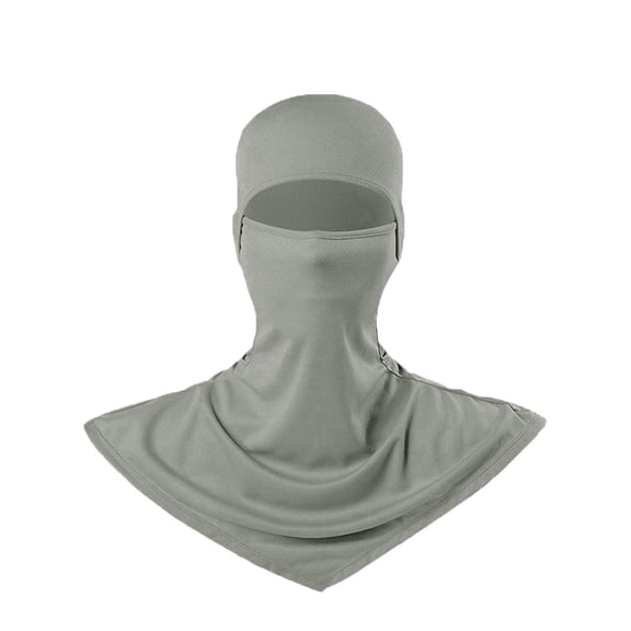 UV Sun Protection Face Mask with Neck Coverage Neck Gaiter Scarf UPF50 Face Breathable Design for Summer Outdoor Activities Grey One Size