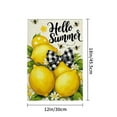 thumbnail image 4 of AMHNF Hello Summer Linen Garden Flag with Lemons and Bees for Spring Summer Home Outdoor Garden Yard Door Decor 12x18 inch, 4 of 5