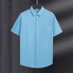 thumbnail image 4 of pstuiky camisetas para hombre, Estilo Hombre Color Sólido Casual Ventilado Botones Sueltos Solapa Bolsillos Manga Corta ropa de hombre xl, 4 of 7