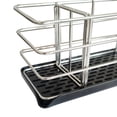 thumbnail image 3 of Injueey Soporte de esponja para encimera de cocina, ahorro de espacio, organización eficiente para cocina, elegante y fácil acceso Hardware todo negro, 3 of 6