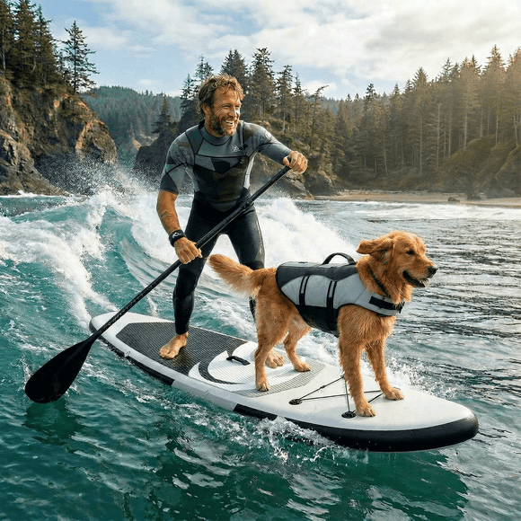 Naipo Paddle Board Inflatable 6in Thick Sup Paddle Board with Accessories Stand-up Paddle Board with Fast Pumping for Adults
