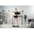 thumbnail image 3 of FEZIBO Standing Desk Anti Fatigue Mat Wooden Wobble Balance Board Stability Rocker with Ergonomic Design Comfort Floor Mat (Medium, Obsidian Black), 3 of 4