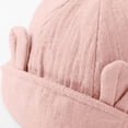 thumbnail image 6 of Mgmyaa Baby Bear Ears Bucket Hat Summer Outdoor Sun UV Protection Fisherman Cap for Infant Newborn 0-3 Years Breathable Soft Headwear, 6 of 9