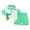 B0755-Green, variant on NIEWTR Toddler Boy Girl Short Sleeve T-Shirt and Short Set Cartoon Prints Tops Elastic Shorts for Children Clothes Summer Pjs 2t 3t 4t 5t 6t Children's Day Gift 2PCS Set ,3-4 Years