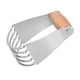 thumbnail image 2 of Stainless Steel Dough Blender Mixer Pastry Cutter Wooden Handle Durable Kitchen Tool For Baking Mixing Flou, 2 of 5