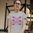 thumbnail image 3 of Tee Hunt We Don't Know How Strong We are T-Shrit Breast Cancer Awareness Women's T-Shirt Tee, Gray, Small, 3 of 5