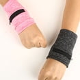 thumbnail image 4 of Wrist Support Brace Breathable Elastic Wristbands Sweatband With Zippered Pocket for Tennis Running Basketball Fitness, 4 of 8