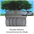 thumbnail image 2 of 2x Tissu en Maille Pare-Soleil pour Voitures Portable Réutilisable Réfléchissant Universel Été Enfants Protection Solaire Pliable Remplacement Pare-Soleil Oblique, 2 of 8