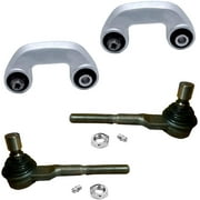 Detroit Axle - 4pc Front Sway Bar Links Outer Tie Rods Replacement for Audi S4 RS4 A4 Quattro