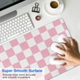 thumbnail image 4 of Pastel Checkered Mouse Pad, Cute Boho Mousepad for Home Office, Anti-Slip Rubber Mice pad for Computer & Laptop, 31.5x11.8inches, Pattern Aesthetic, 4 of 7