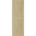 thumbnail image 5 of Ekena Millwork 18"W x 28"H Rustic Two Equal Louver Pecky Cypress Faux Wood Shutters (Per Pair), Primed Tan, 5 of 11