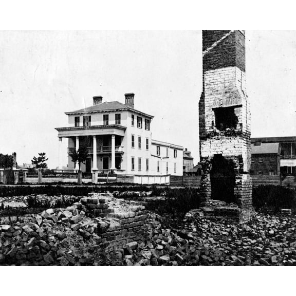 Print: Home In Charleston, South Carolina, circa 1863