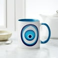 thumbnail image 6 of CafePress - Blue Evil Eye Mugs - 11 oz Ceramic Mug - Novelty Coffee Tea Cup, 6 of 6