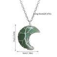 thumbnail image 3 of Jewelry VerPetridure Moon Safety Long Life Lock Necklace able silver Necklace, 3 of 4