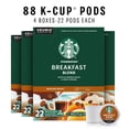 thumbnail image 3 of (4 pack) Starbucks Breakfast Blend, Hot or Iced Coffee, Medium Roast K-Cup Coffee Pods, 22 Count​, 3 of 15