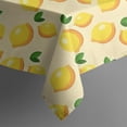 thumbnail image 5 of Yellow Lemon Fruit Dots LightYellow Pattern Square Tablecloth,Waterproof Square Table Cover,Wipeable Spillproof Washable Table Cover for Home Kitchen Party Decor 42"X42"(107x107cm), 5 of 6