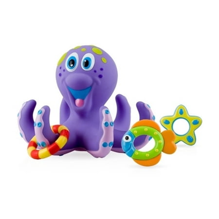 Nuby Octopus Bath Toss Toy (Best Bath Toys Without Holes)