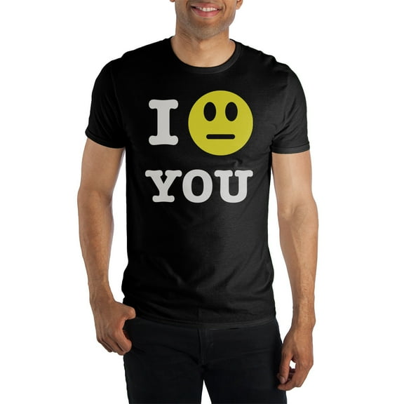 I Straight Neutral Face Emoji You T-Shirt Tee Shirt For Men - Great Gift-Medium