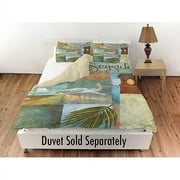 Thumbprintz Beach Memories A Standard Sham, 30" x 22"